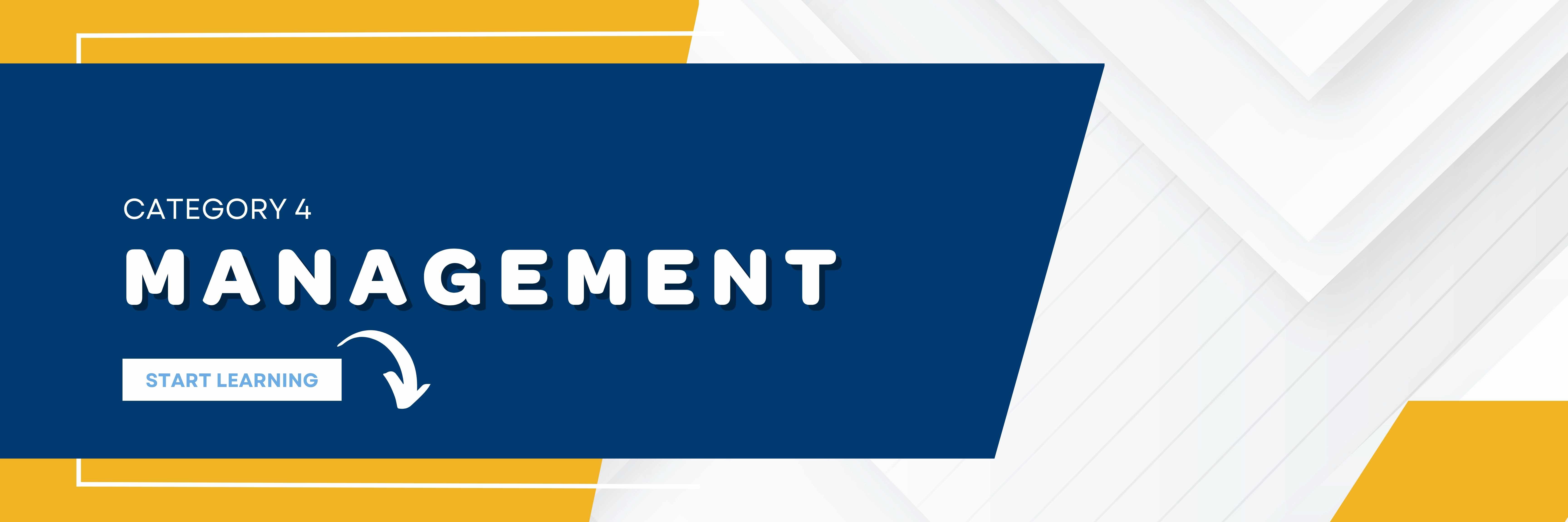 Management course banner
